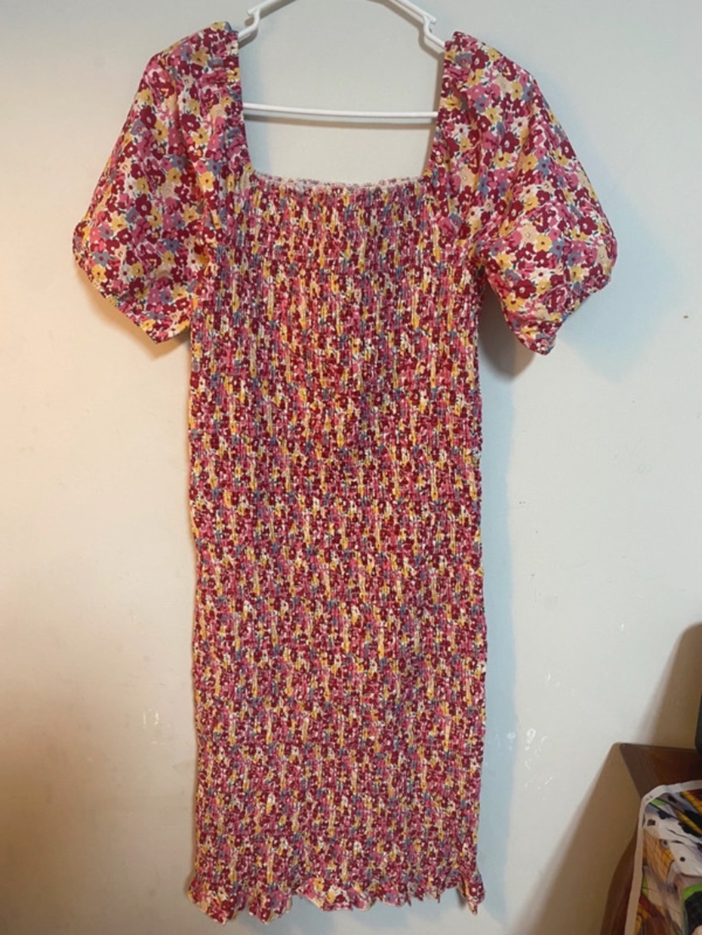 Maive & Bo Confetti Shirred Maternity Dress